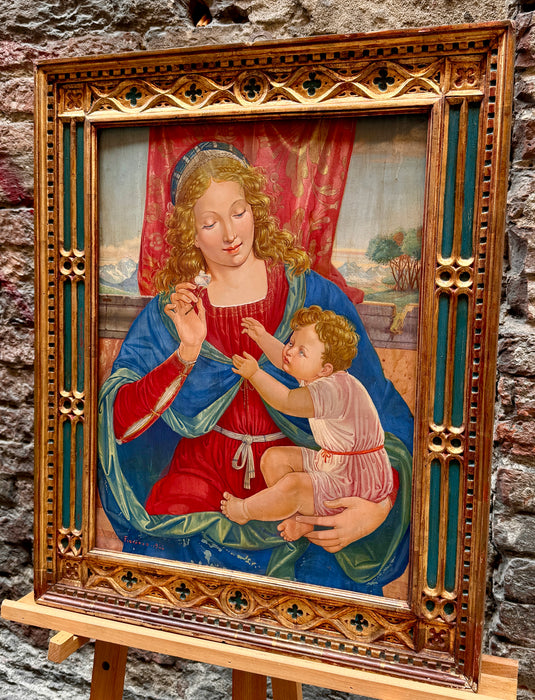 Fiorenzo Ioni – “Madonna con bambino” – olio su tavola – 1946