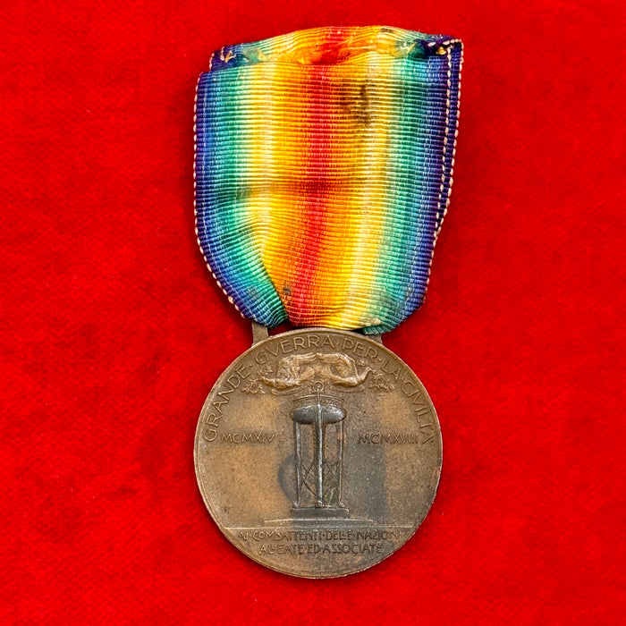 Medaglia Vittoria Interalleata Italiana V.E.III  1914 1918