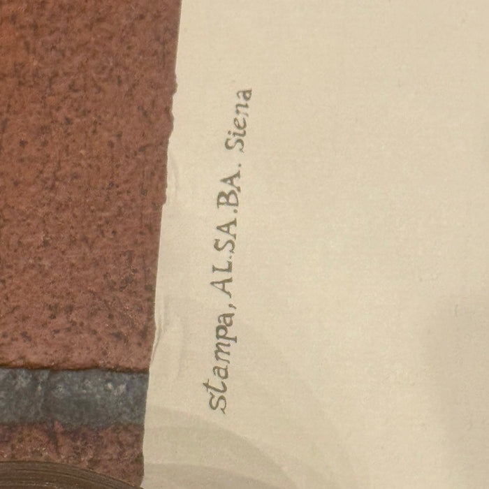 Manifesto Siena Palio alla Lunga Contrada Selva ufficiale Al.Sa.Ba. 1987