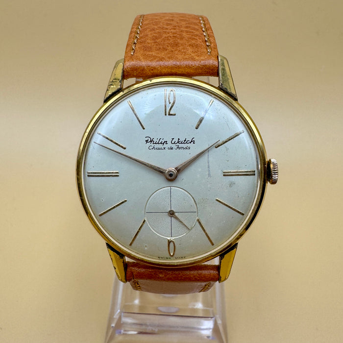 Philip Watch C.d.F. orologio meccanico cal. 50 cassa dorata 35 mm Swiss 1960 ca