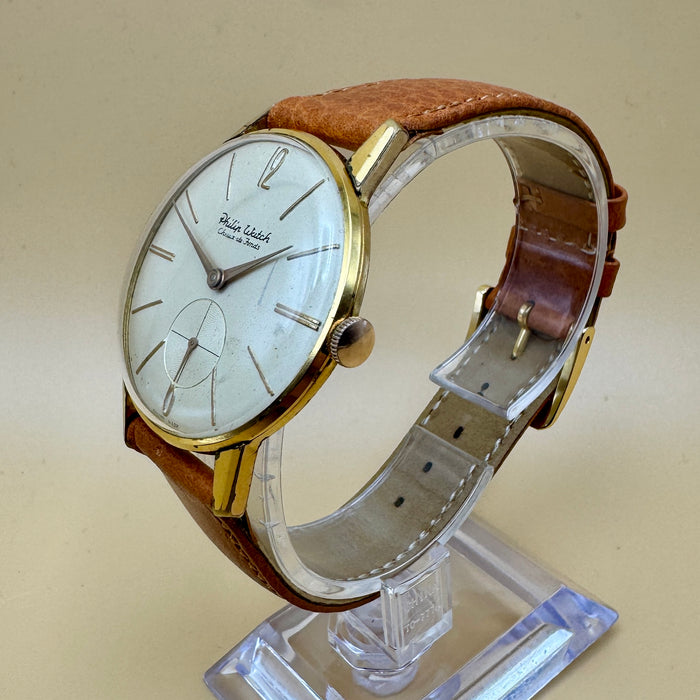 Philip Watch C.d.F. orologio meccanico cal. 50 cassa dorata 35 mm Swiss 1960 ca