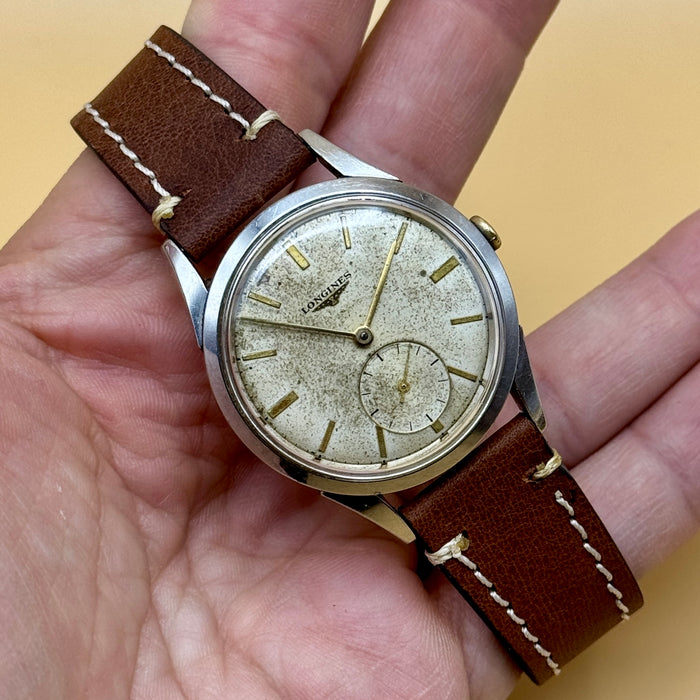 Longines 12.68z ref. 6666 orologio meccanico cassa acciaio 34,5 mm Swiss 1960