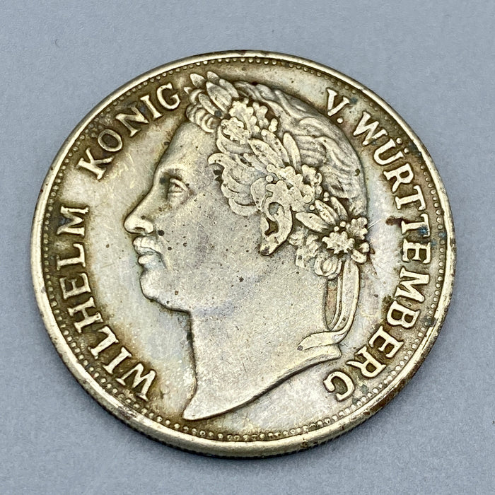 Medaglia commemorativa 1 Guldem Regno di Wurttemberg argento 1841