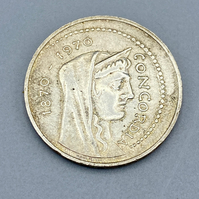 Moneta 1000 Lire argento Concordia Roma Capitale argento 1970