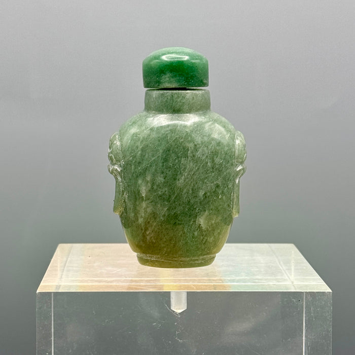 Snuff bottle bottiglia profumo pietra giada Cina XX sec.