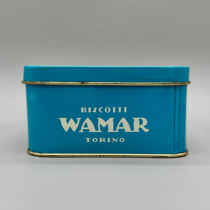 Wamar biscotti Torino scatola latta litografata Roma Giubileo 1950