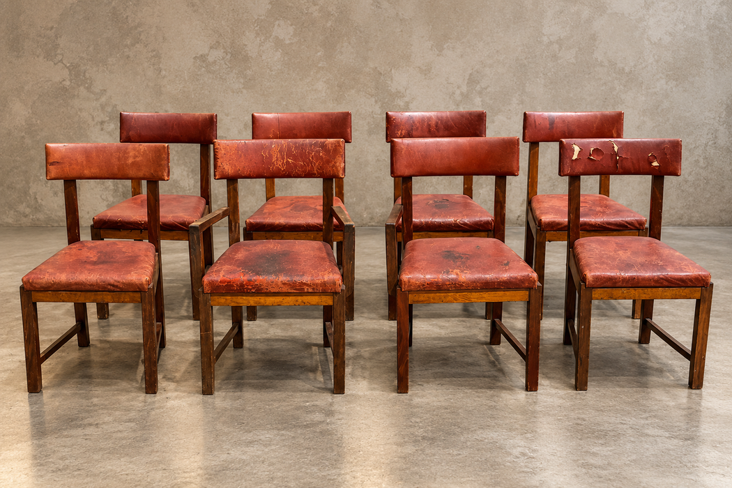 Sedie art deco Mobilificio San Girolamo Montepulciano Siena 1930 ca