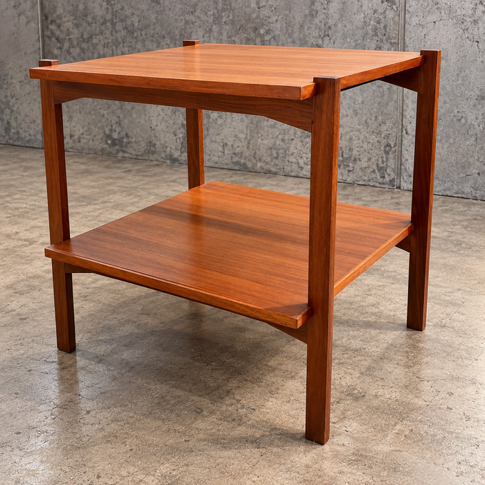 Tavolino di servizio in teak design scandinavo 1960 ca