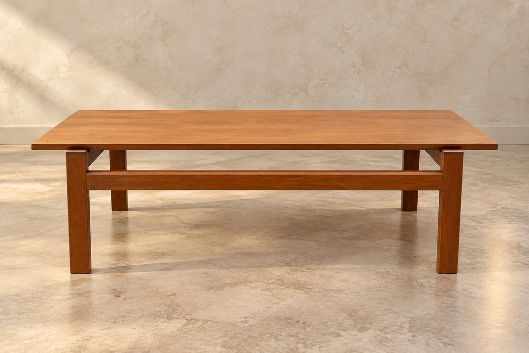 Tavolino basso legno teak design danese 1960 ca
