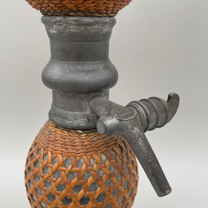 Seltz sifone Briet vetro ceramica Francia 1930 ca