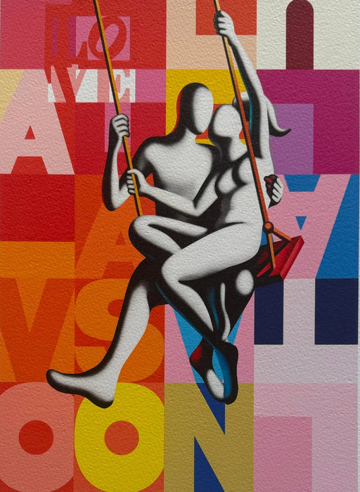 Mark Kostabi - "The language of love" - serigrafia su carta 6/15 - 2025