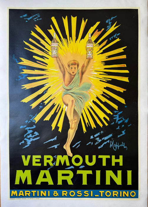 Manifesto Martini Vermouth ill. Leonetto Cappiello seconda metà XX sec.