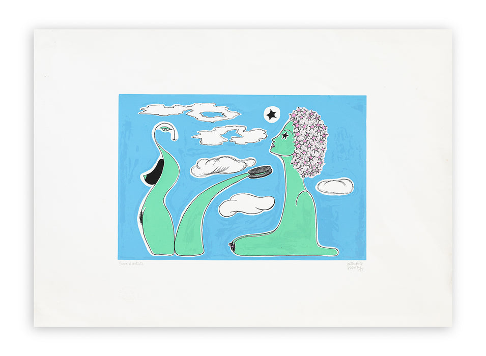 Maurice Henry - "Senza titolo" - litografia su carta p.d.a. - 1970 ca