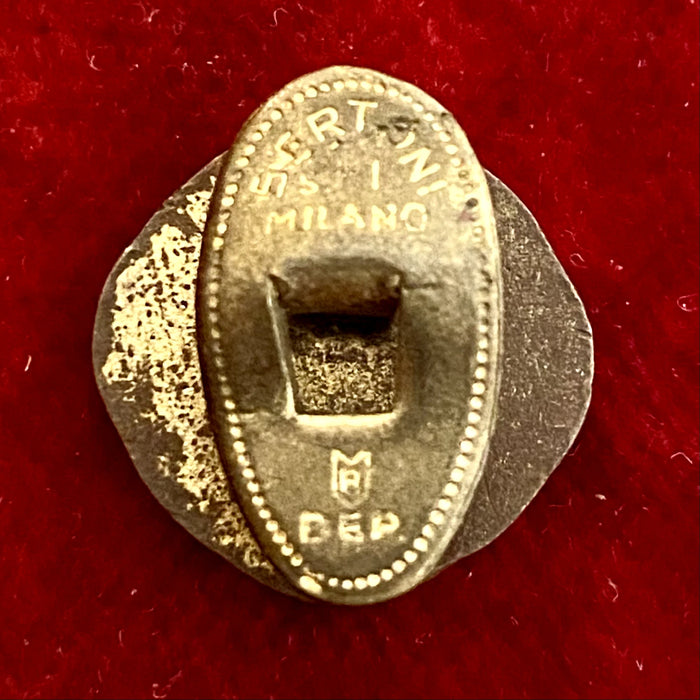 Distintivo FIN Federazione Italiana Nuoto Salvamento smaltato Bertoni Milano 1950 ca