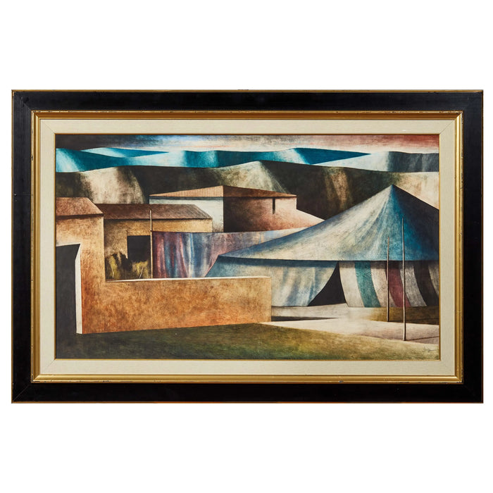 Marcello Scuffi – “Il circo in fondo al paese” – olio su tela - 2000