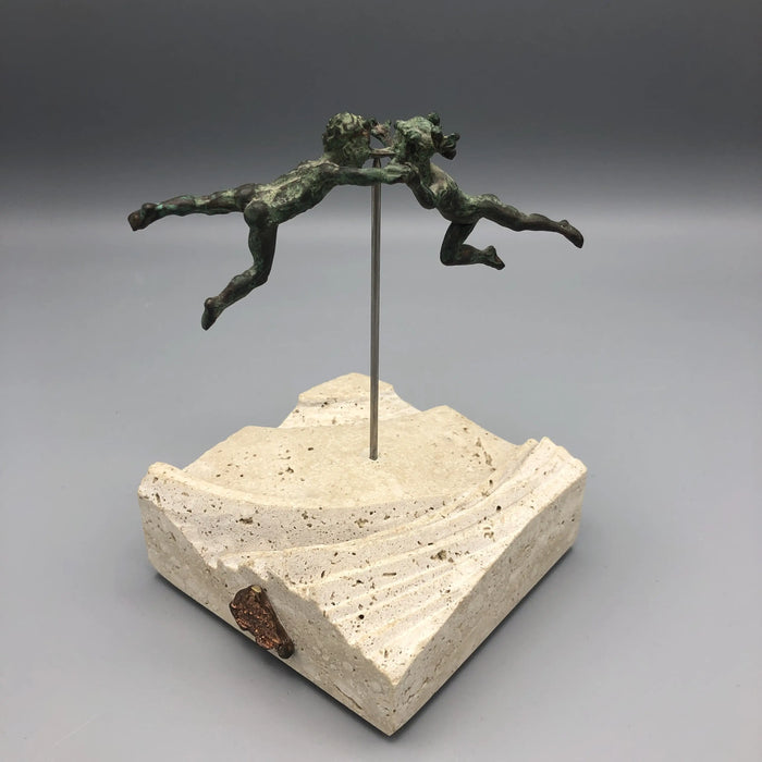 Andrea Roggi – "The Circle of Life" - scultura in bronzo e travertino - 2015