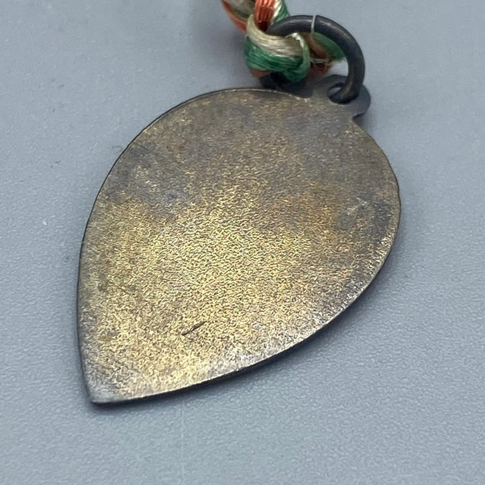 Medaglia pendente Siena smaltata balzana con nastrino tricolore 1910 ca