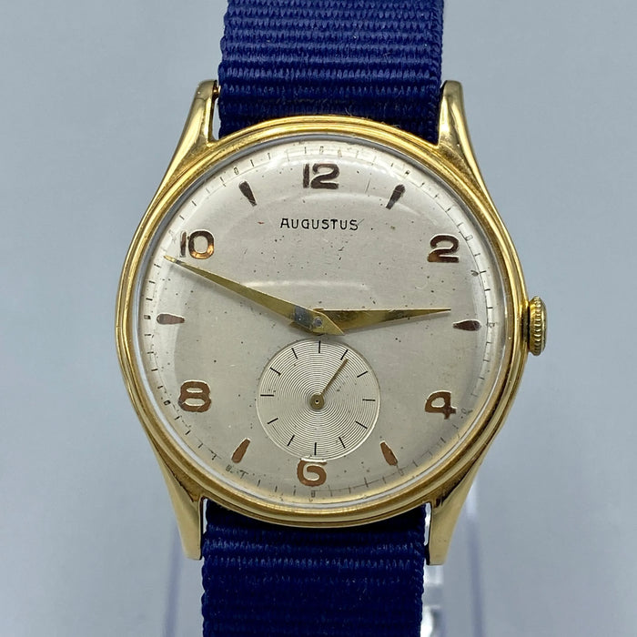 Augustus orologio meccanico oro 33mm Swiss 1960 ca