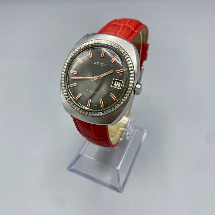 Arten 25 orologio automatico acciaio 36 mm Swiss 1970 ca