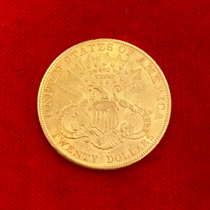 Moneta USA 20 Dollari oro titolo 900/1000 anno 1907