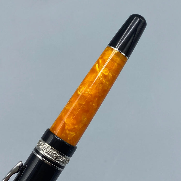 Penna Delta Dolcevita roller resina nero arancio 2000 ca