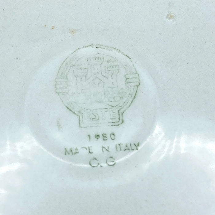 Piatto trompe l’oeil “Uova sode” Este Ceramiche 1980