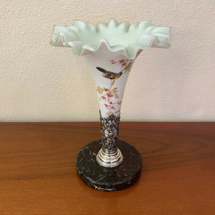 Vaso floreale decorato a mano Italia 1950 ca