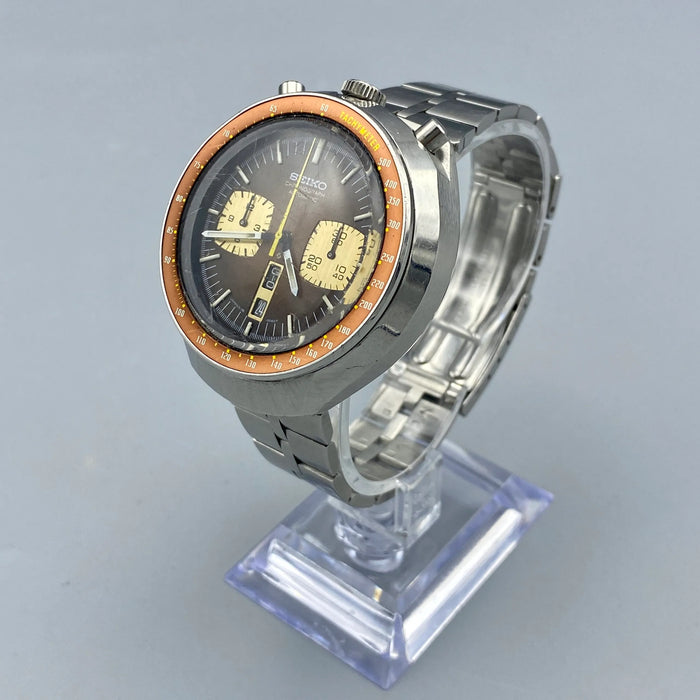 Seiko Bullhead orologio automatico acciaio 46mm Swiss 1970 ca