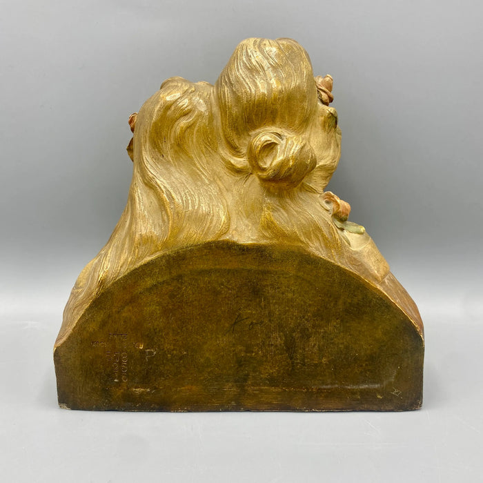 Fritz Kochendörfer – “Rosen” – scultura terracotta policroma – 1910 ca