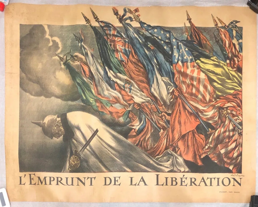 Manifesto L’Emprunt de la Liberation 1918 ill. Abel Faivre