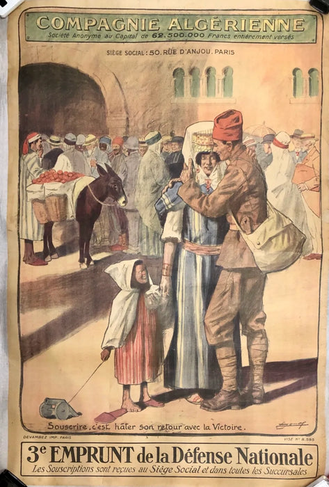 Manifesto Compagnie Algerienne Paris 1917