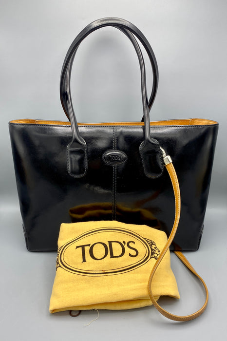 Borsa Tod's D Bag beige nero con dustbag 2010 ca
