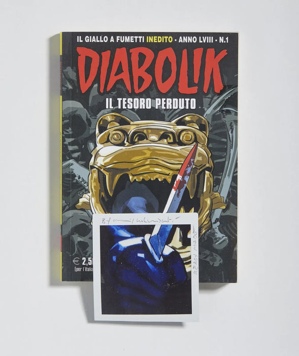 Maurizio Galimberti – “Diabolik” – polaroid su fumetto – 2010 ca