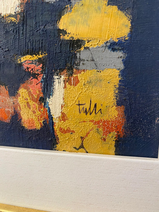 Wladimiro Tulli – “Finestre sul bleu” – acrilico su tavola – 1964